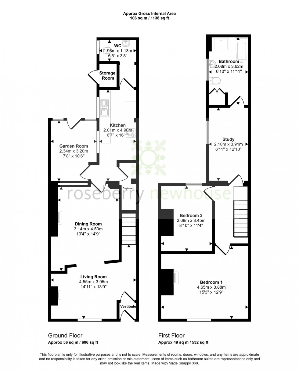 Floorplan for Stokesley, Middlesbrough, North Yorkshire