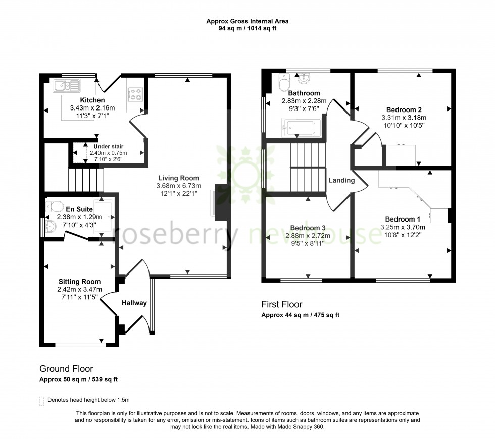 Floorplan for Stokesley, Middlesbrough, North Yorkshire