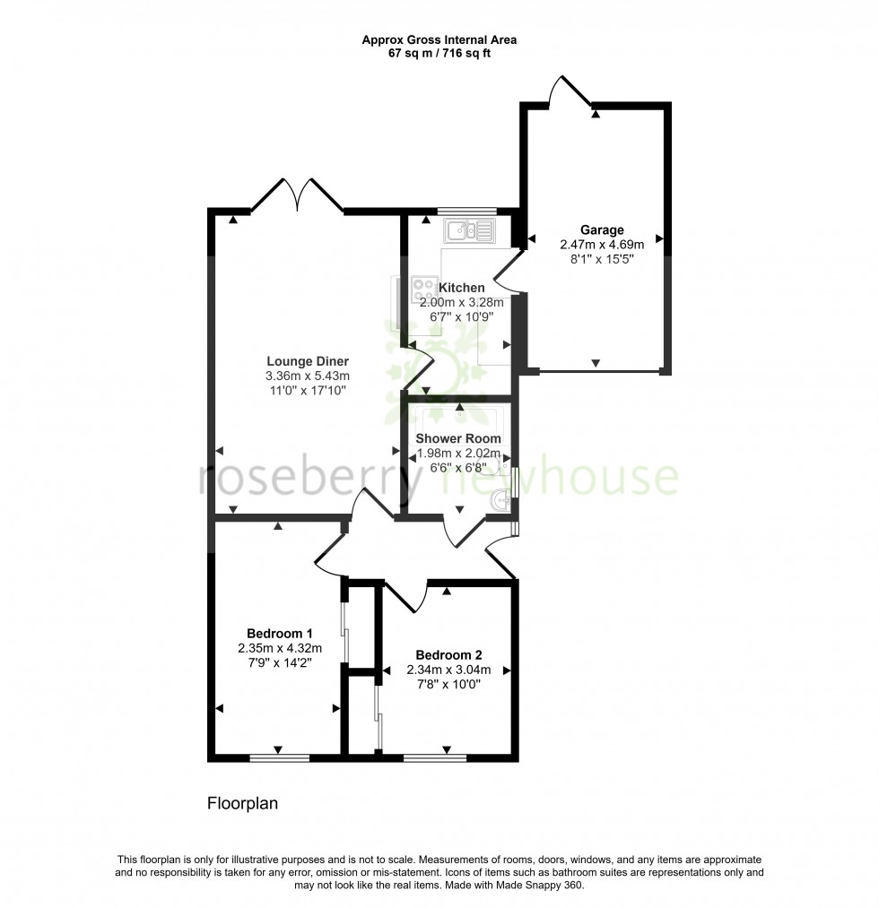 Floorplan for Ingleby Barwick, Stockton-on-Tees, Durham