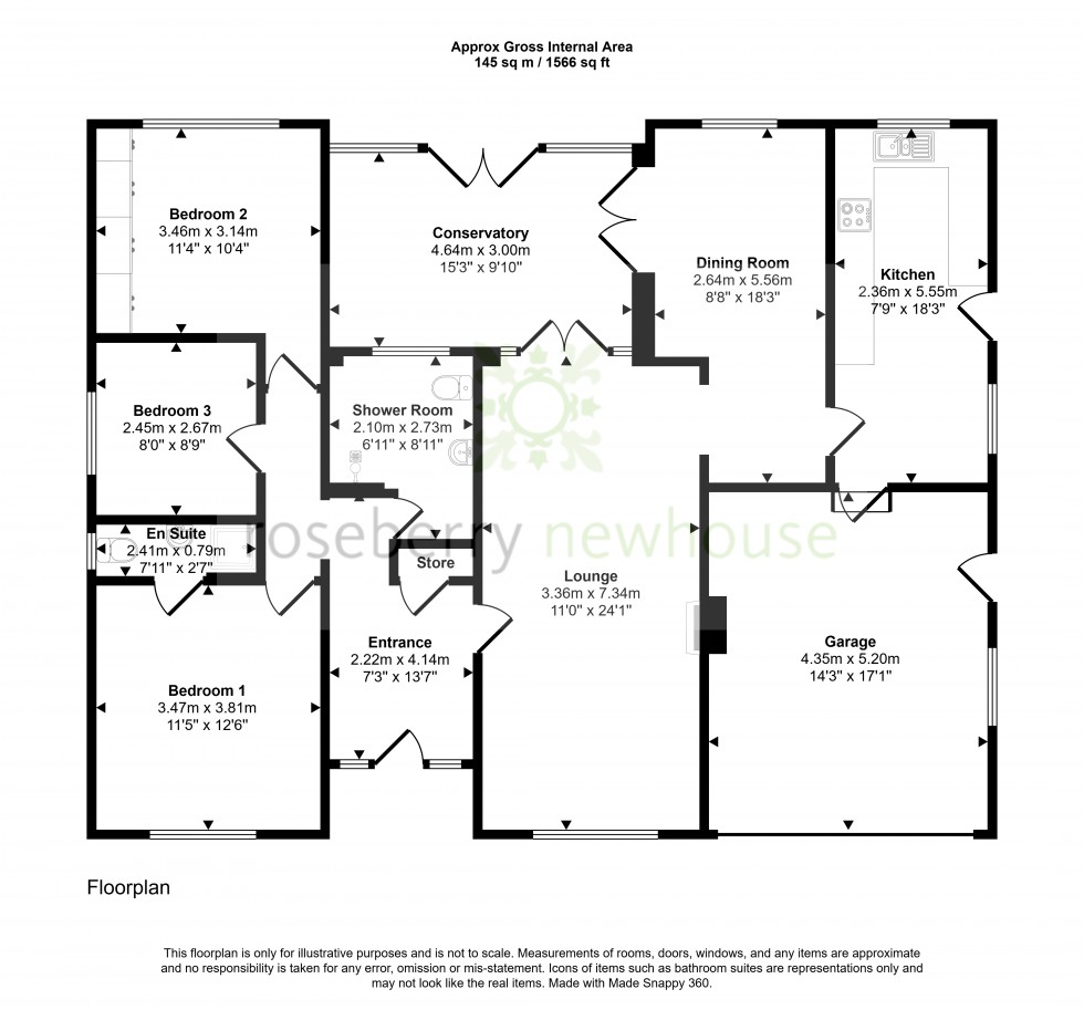 Floorplan for Marton-in-Cleveland, Middlesbrough, North Yorkshire
