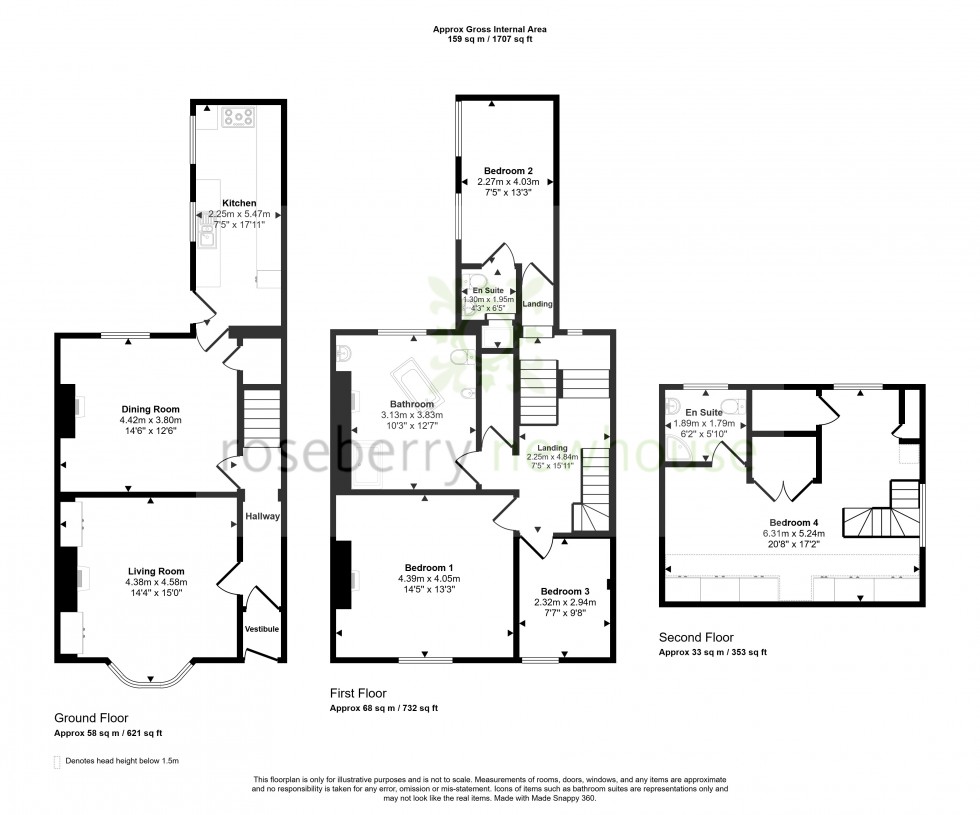Floorplan for Stokesley, Middlesbrough, North Yorkshire