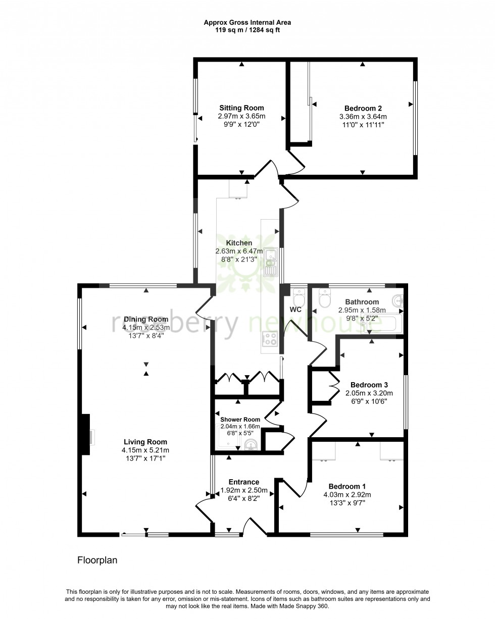 Floorplan for Seamer, Middlesbrough, North Yorkshire