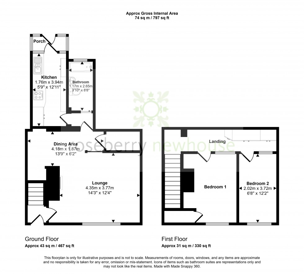 Floorplan for Hilton, Yarm