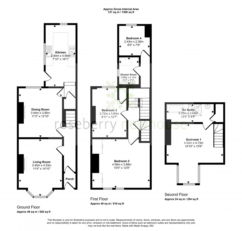 Floorplan for Guisborough, North Yorkshire