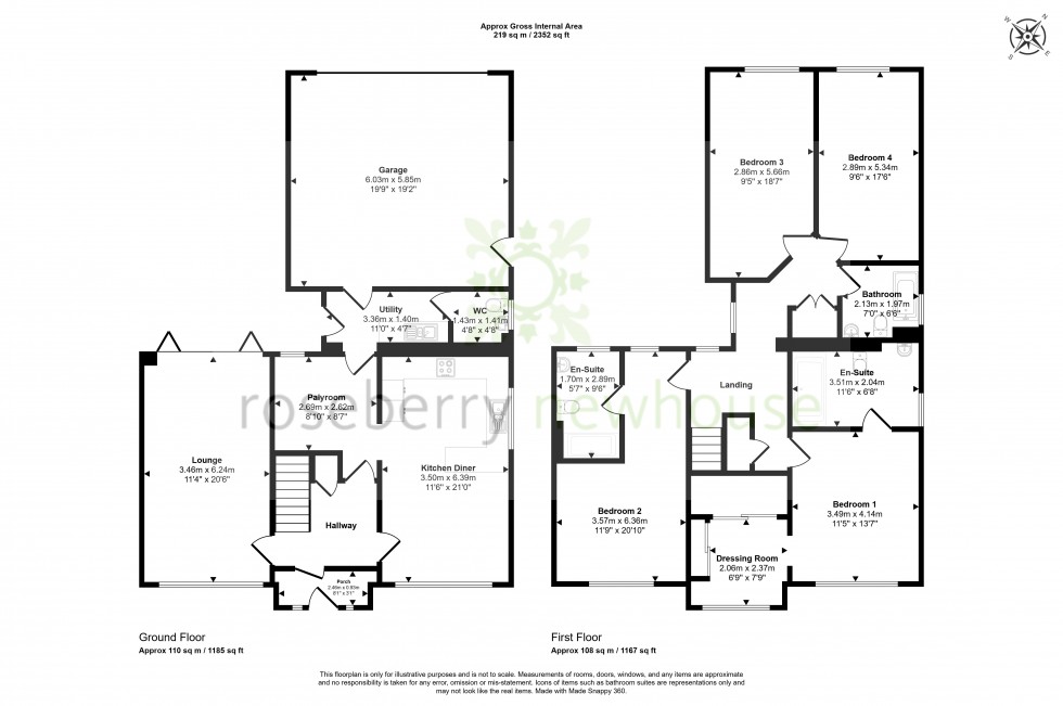 Floorplan for Eaglescliffe, Stockton-on-Tees, Durham