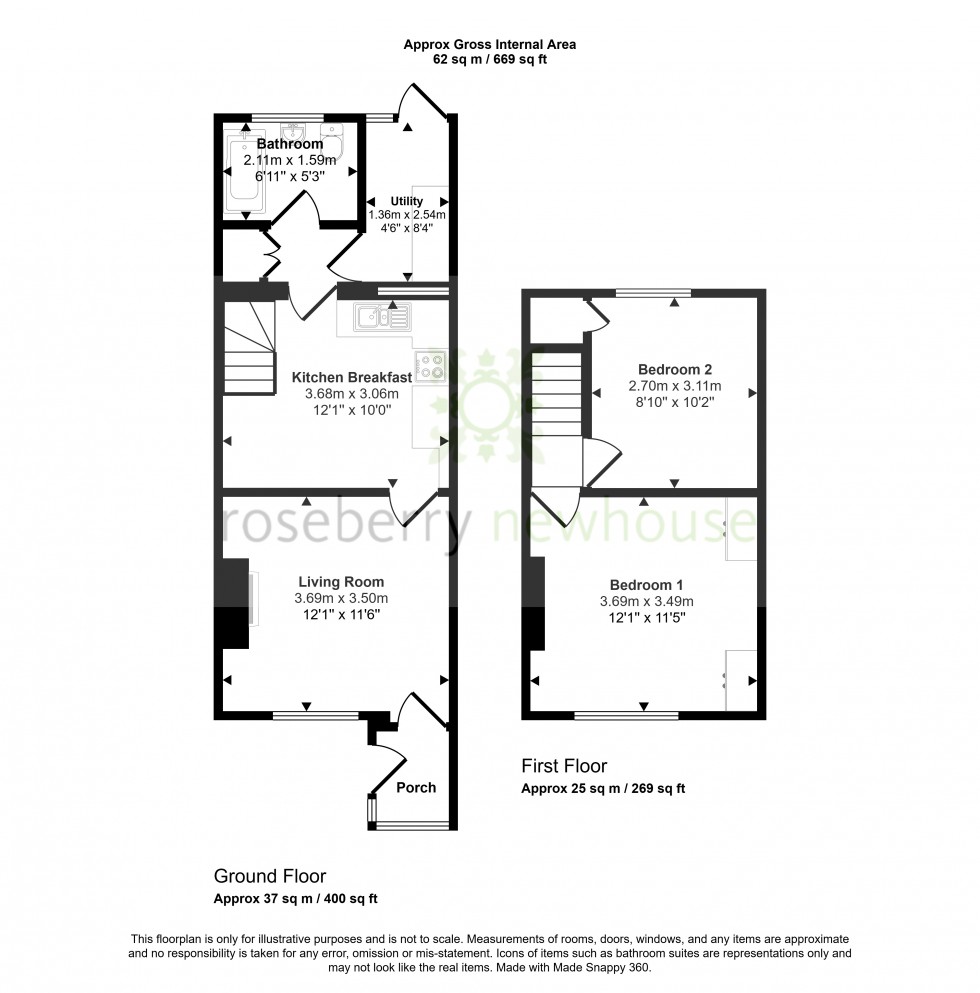 Floorplan for Potto, Northallerton, North Yorkshire