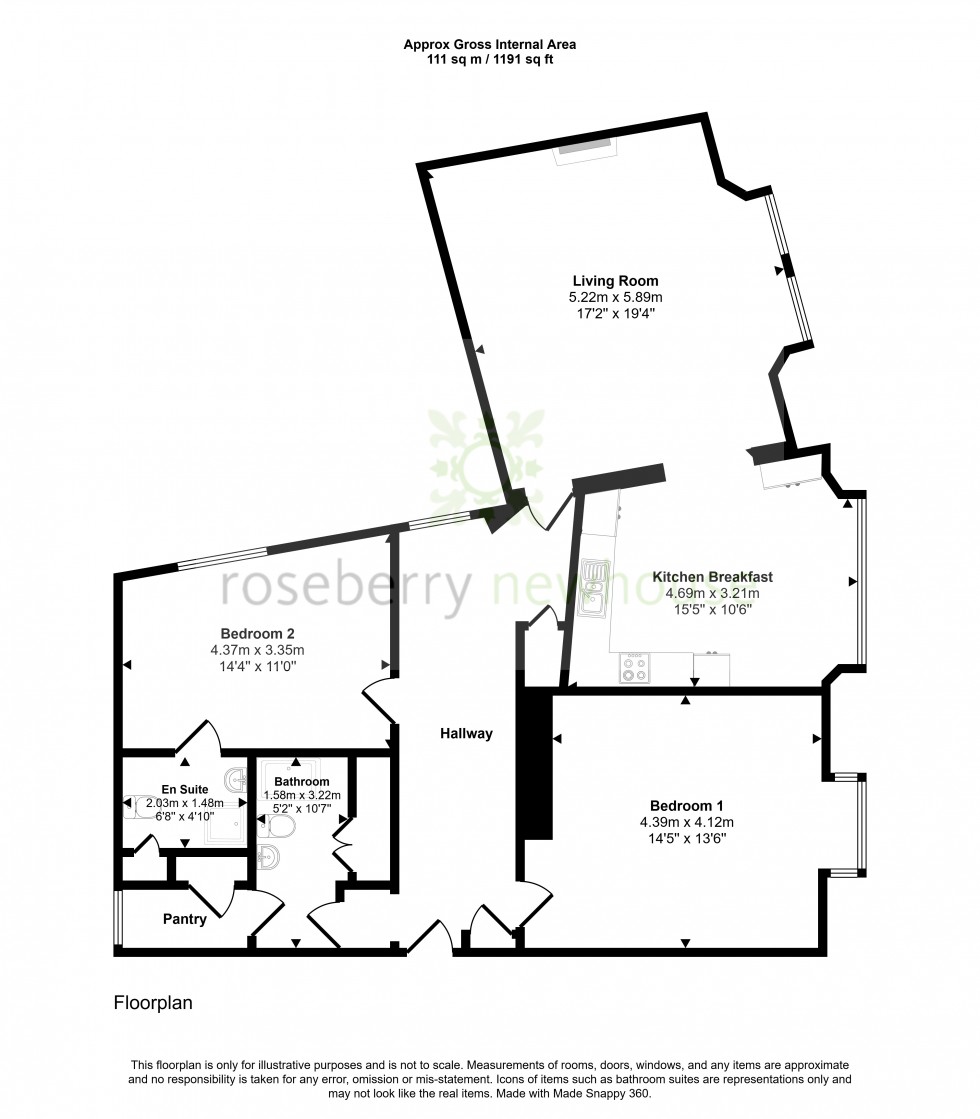 Floorplan for Saltburn-by-the-Sea, North Yorkshire