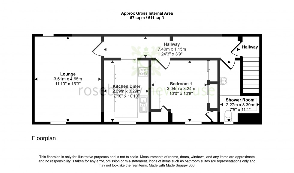 Floorplan for Stokesley, Middlesbrough, North Yorkshire