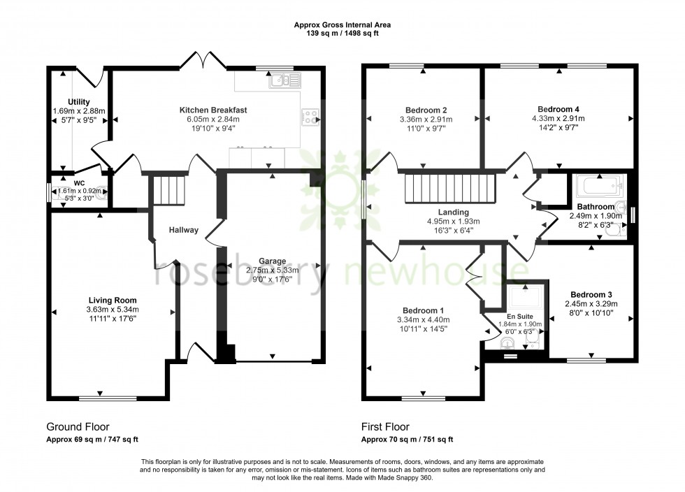 Floorplan for Stokesley, Middlesbrough, North Yorkshire