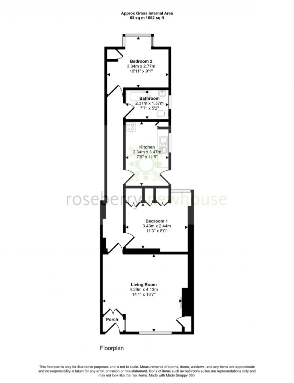 Floorplan for Swainby, Northallerton, North Yorkshire