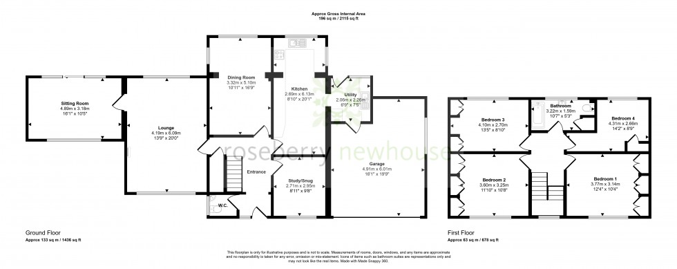 Floorplan for Hutton Rudby, Yarm, North Yorkshire