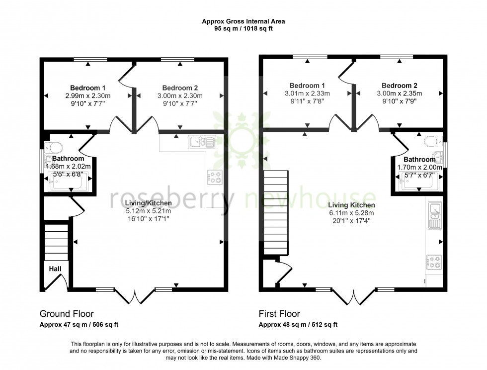 Floorplan for Saltburn-by-the-Sea, North Yorkshire