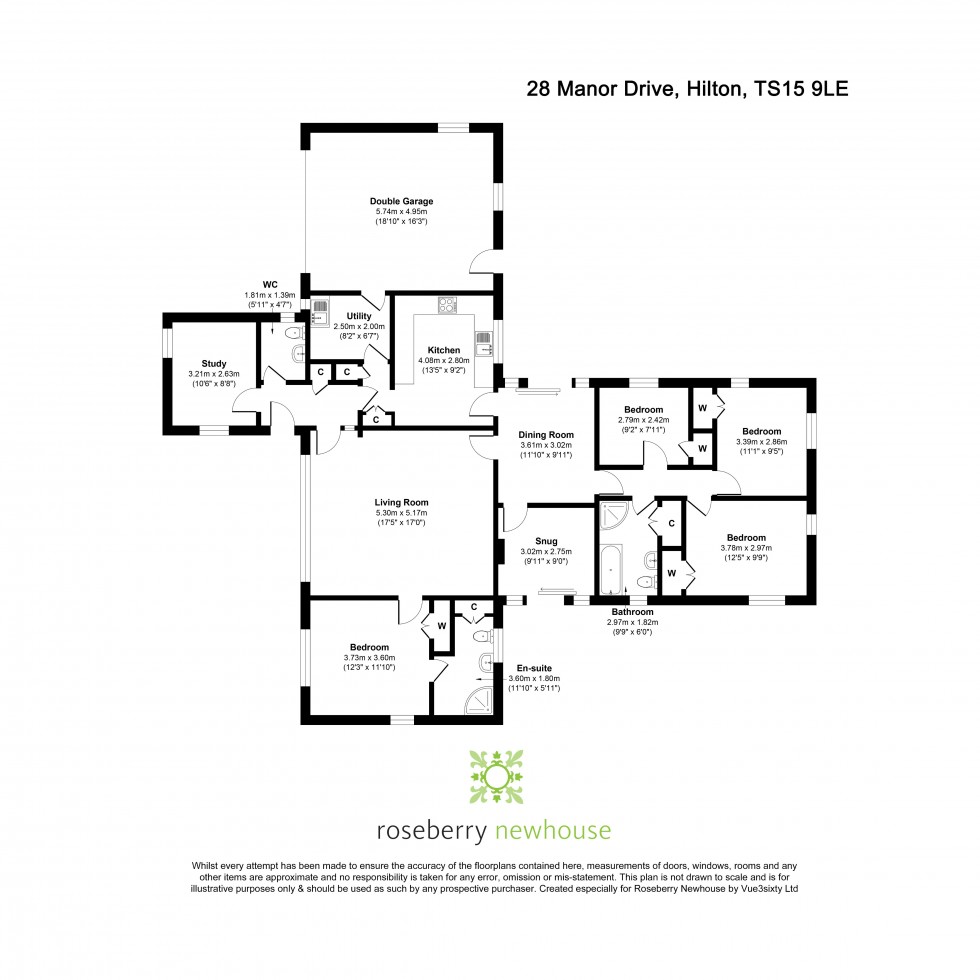 Floorplan for Hilton, Yarm