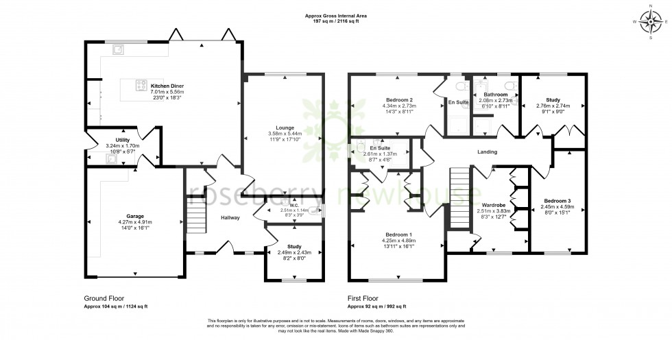 Floorplan for Kirklevington, Yarm