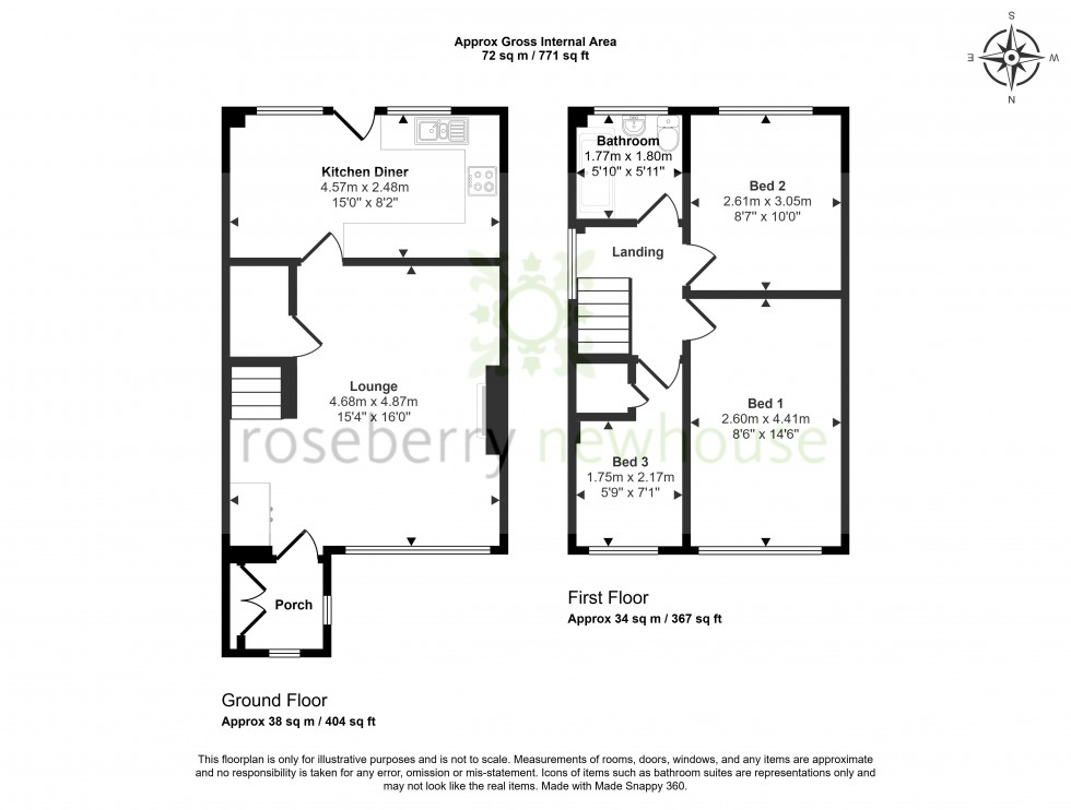 Floorplan for Fairfield, Stockton-On-Tees, Durham