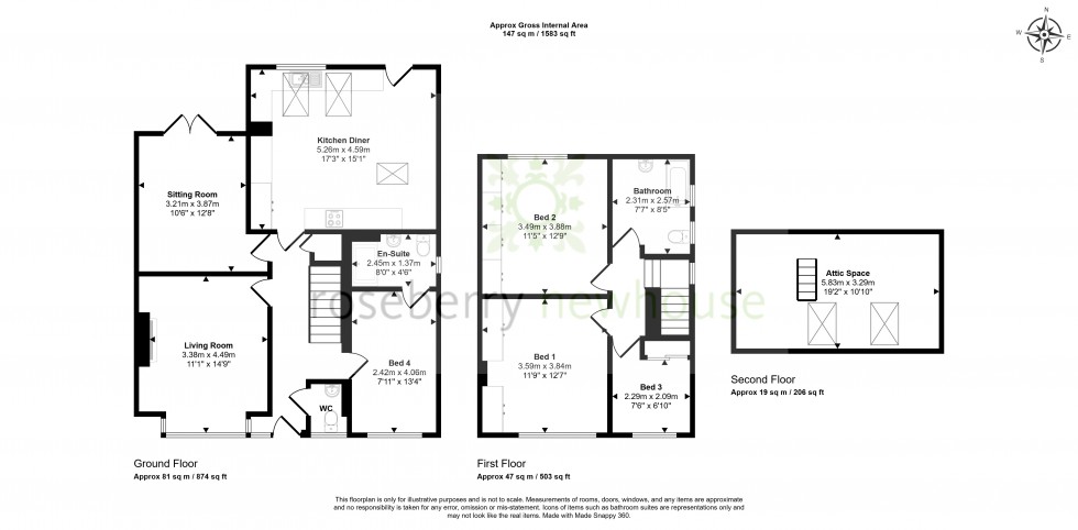 Floorplan for Hartburn, Stockton-On-Tees