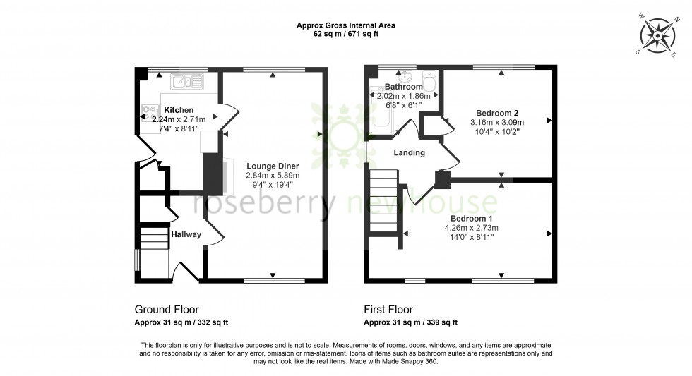 Floorplan for Eaglescliffe, Stockton-on-Tees