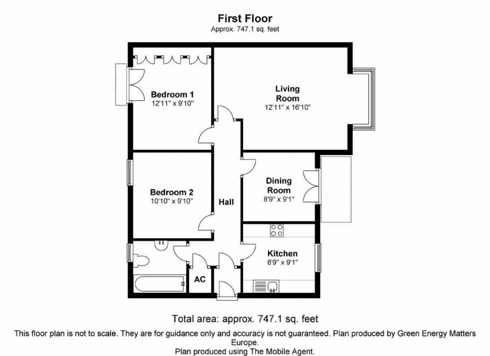 Floorplan for Blandford Close, Norton, Stockton-On-Tees