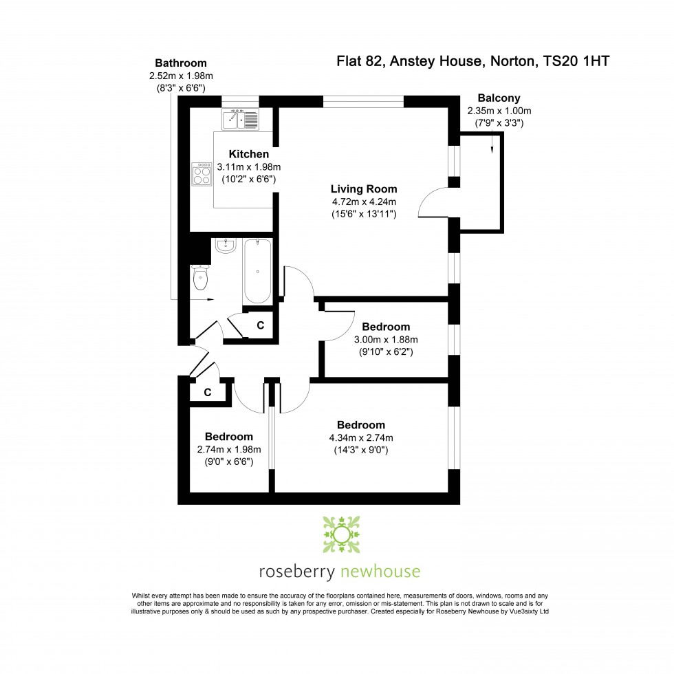 Floorplan for Stockton-on-Tees, Durham