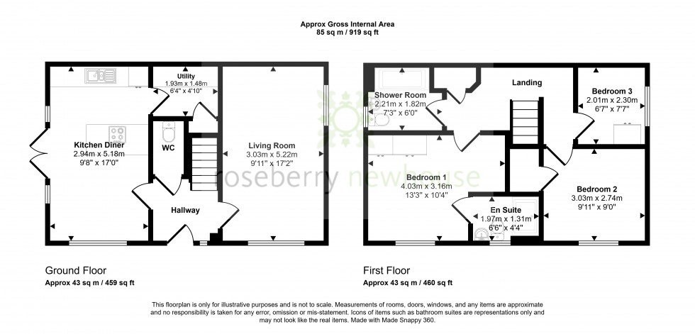 Floorplan for Guisborough, North Yorkshire