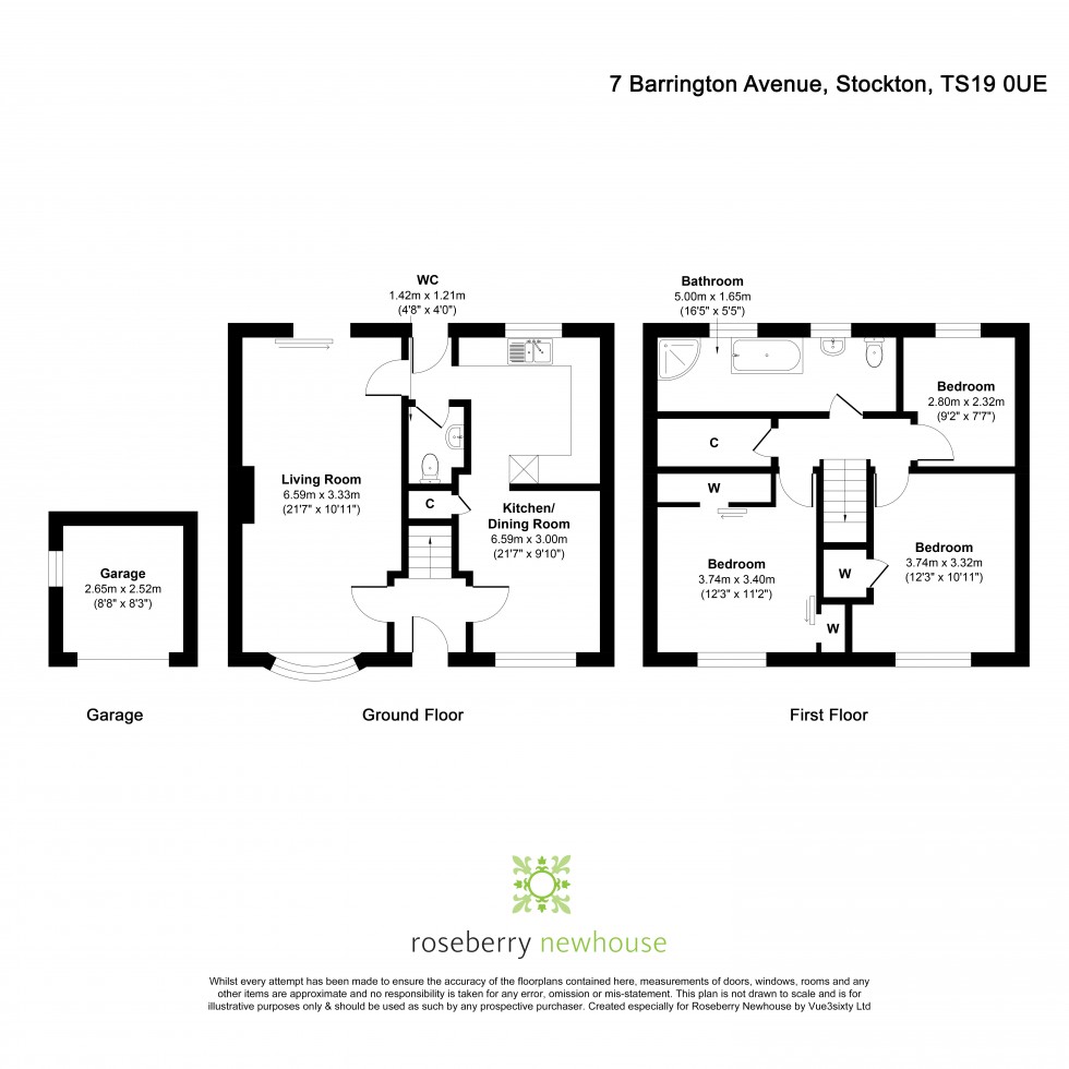 Floorplan for Elm Tree, Stockton-On-Tees, Durham