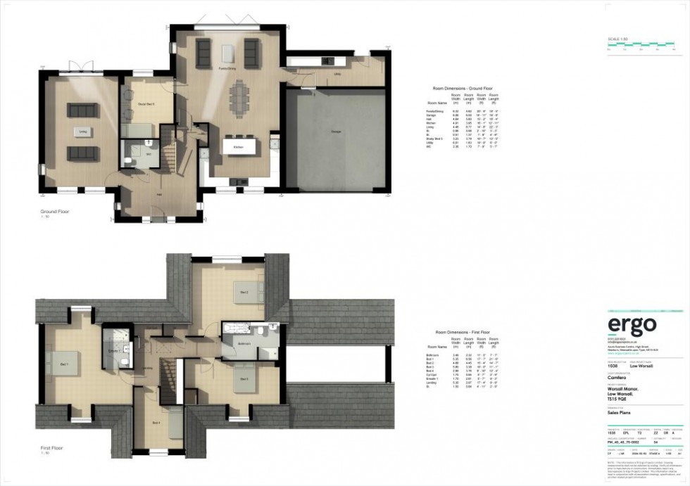 Floorplan for Low Worsall, Yarm, North Yorkshire