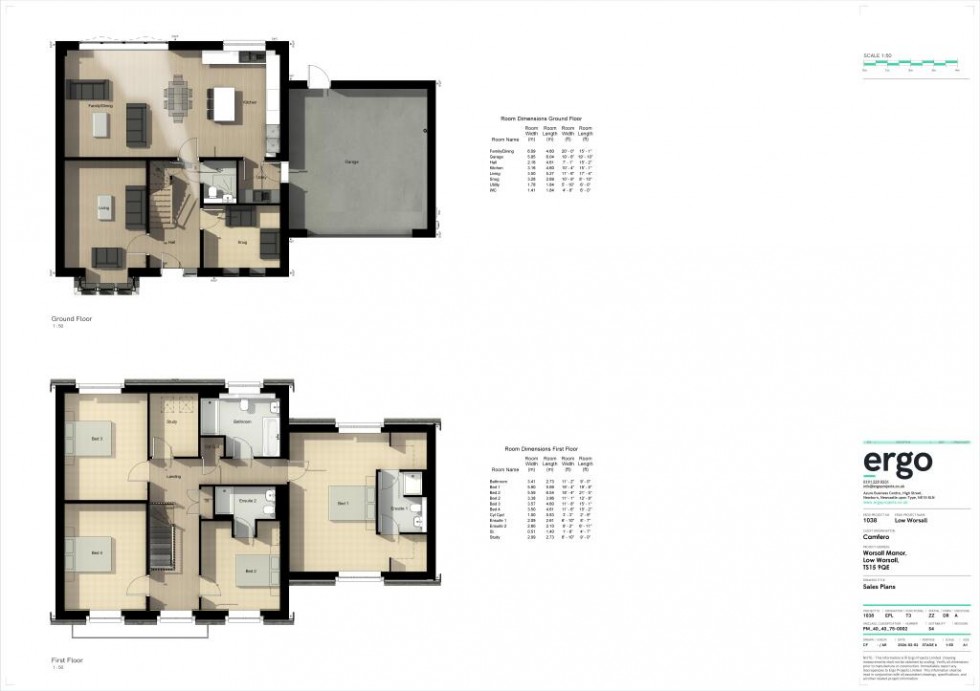 Floorplan for Low Worsall, Yarm, North Yorkshire