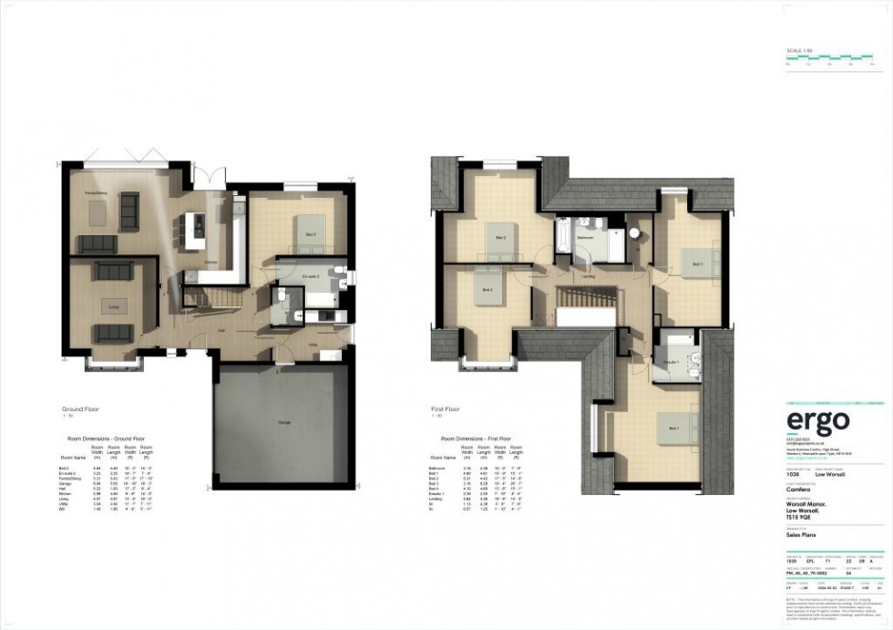 Floorplan for Low Worsall, Yarm, North Yorkshire