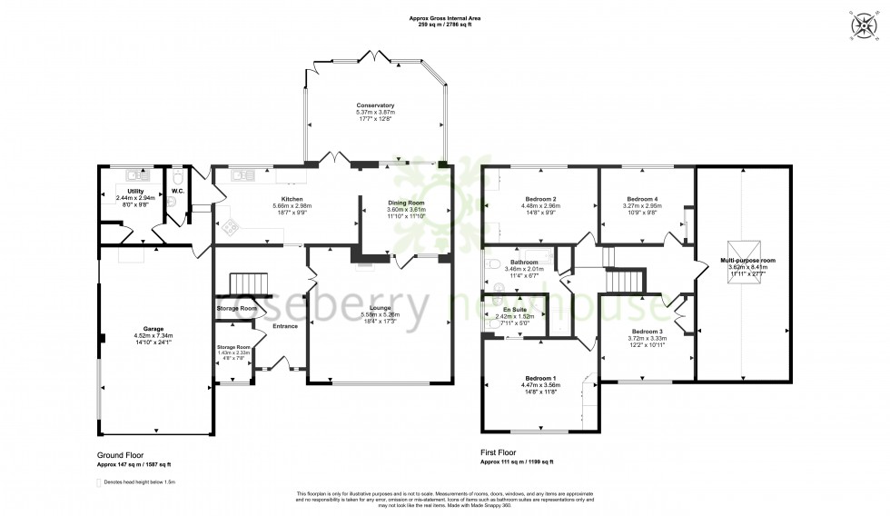 Floorplan for Yarm, North Yorkshire