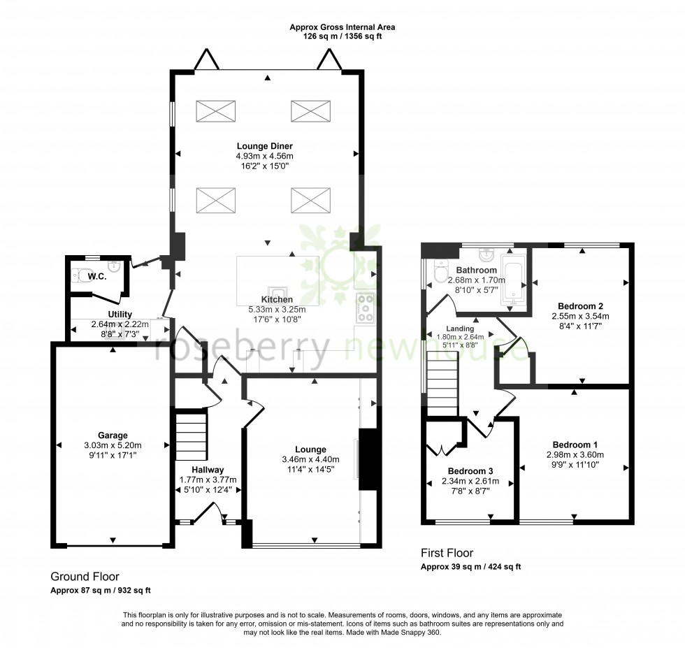 Floorplan for Nunthorpe, North Yorkshire