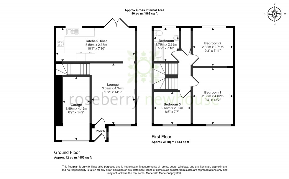 Floorplan for Coulby Newham