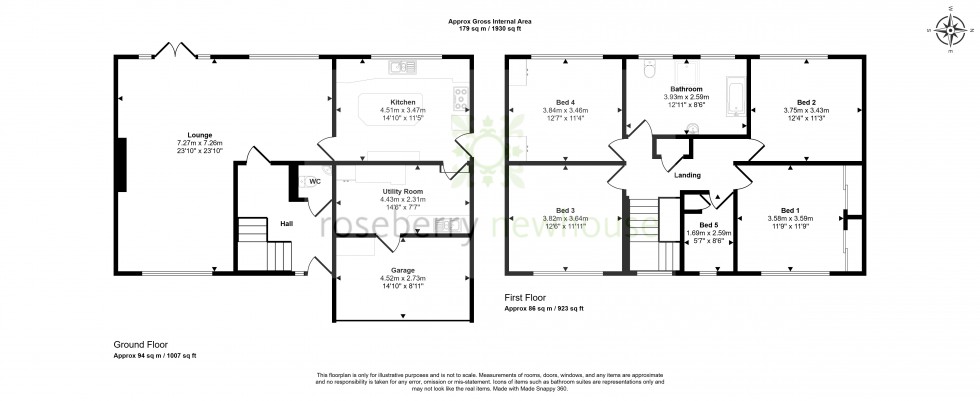 Floorplan for Eaglescliffe, Stockton-on-Tees, Durham