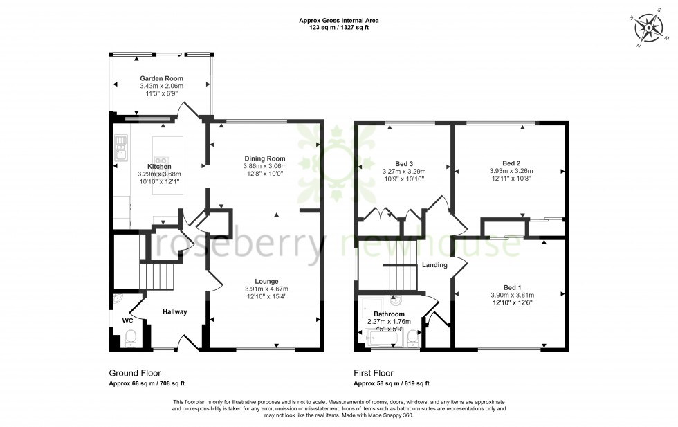 Floorplan for Yarm, Stockton-On-Tees